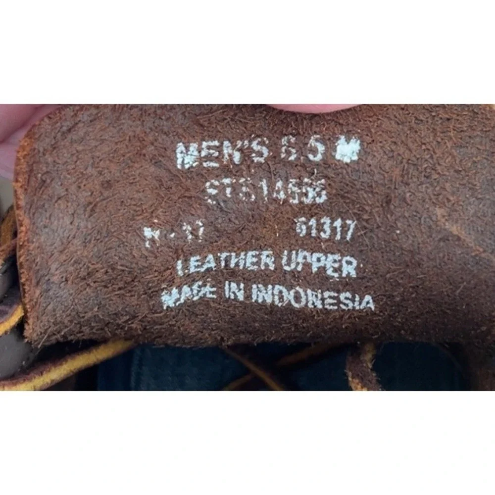 Sperry Top-Sider Men's Moccasin Boots Brown Leather Sz 6.5